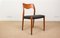Teak and Skai Model 71 Side Chairs by Niels Otto Møller for J.L. Møllers, 1960s, Set of 6 1