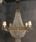 Large Vintage Crystal Chandelier, 1950s, Image 1