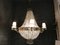 Large Vintage Crystal Chandelier, 1950s, Image 2