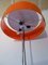 Italienische Stehlampe aus Acrylglas & orangefarbenem Chrom, 1970er 13