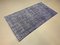 Tapis Vintage en Laine Bleue et Noire en Laiton, Turquie 4