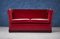 Rotes dänisches Vintage Velour Knole Sofa 9