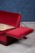 Rotes dänisches Vintage Velour Knole Sofa 8