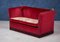Vintage Danish Red Velour Knole Sofa 1