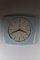 Blue Gazed Ceramic Wall Clock from Junghans, 1950s, Imagen 8