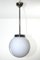 Vintage Bauhaus Style Opaline Glass Globe Ceiling Lamp, 1950s 9