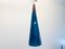 Mid-Century Blue Trumpet Ceiling Lamp from Fog & Mørup, 1960s 1