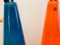 Mid-Century Orange Trumpet Ceiling Lamp from Fog & Mørup, 1960s, Image 9