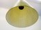 Lámpara de techo diábolo Mid-Century de vidrio amarillo de Aloys Gangkofner para Peill & Putzler, años 50, Imagen 5