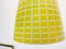 Mid-Century Diabolo Deckenlampe aus gelbem Glas von Aloys Gangkofner für Peill & Putzler, 1950er 2