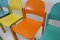 Pop Art Multicolored Dining Chairs, 1980s, Set of 6 10