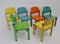 Chaises de Salon Pop Art Multicolores, 1980s, Set de 6 2