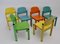 Pop Art Multicolored Dining Chairs, 1980s, Set of 6 2