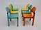 Pop Art Multicolored Dining Chairs, 1980s, Set of 6 6