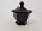 Black Crystal Model Harcourt Sugar Bowl from Baccarat, 1940s 1