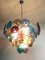 Space Age Multicolored Murano Glass Ceiling Lamp, 1980s 14