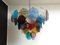 Bunte Space Age Murano Glas Deckenlampe, 1980er 1