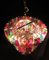 Murano Glass Ceiling Lamp with 111 Multicolor Quadriedri, 1980s, Image 17