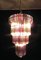 Murano Glas Deckenlampe mit 111 Multicolor Quadriedri, 1980er 15