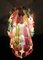 Murano Glas Deckenlampe mit 111 Multicolor Quadriedri, 1980er 16