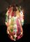 Murano Glass Ceiling Lamp with 111 Multicolor Quadriedri, 1980s 16