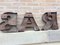 Metal Bar Sign with Letters, 1950s, Imagen 3