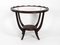 Echiquier et Table d'Appoint Mid-Century en Bois et Verre, Italie 3