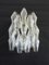 Vintage Italian Transparent Poliedri Murano Glass Sconces, 1979, Set of 2, Image 10