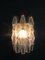 Vintage Italian Transparent Poliedri Murano Glass Sconces, 1979, Set of 2 3