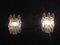 Vintage Italian Transparent Poliedri Murano Glass Sconces, 1979, Set of 2, Image 8