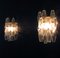 Vintage Italian Transparent Poliedri Murano Glass Sconces, 1979, Set of 2, Image 14