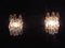 Vintage Italian Transparent Poliedri Murano Glass Sconces, 1979, Set of 2, Immagine 2