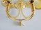 German Golden Sconce, 1970s, Image 7