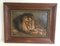 Geza Vastagh, Lion and Lioness, 1900s, Oil on Canvas, Framed, Image 3