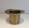French Brass Top Hat Champagne Bucket, 1920s, Image 1