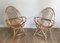 French Egg-Shaped Rattan Armchairs, 1950s, Set of 2 6
