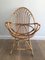 French Egg-Shaped Rattan Armchairs, 1950s, Set of 2, Image 5
