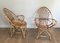 French Egg-Shaped Rattan Armchairs, 1950s, Set of 2 3