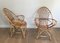 French Egg-Shaped Rattan Armchairs, 1950s, Set of 2, Image 3