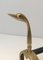 French Brass Duck Andirons in the Style of Maison Jansen, 1970s, Set of 2 6