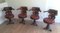 Mahogany and Cast Iron Ship Armchairs from the White Star Line Company, 1930s, Set of 4 4