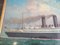 Cameronia Ship from Anghor Line Company, USA, 1940, Oil on Canvas, Framed 3