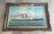 Cameronia Ship from Anghor Line Company, USA, 1940, Oil on Canvas, Framed 8