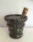 Decorative Black Marble and Brass Covered Pot, 1940s, Image 8