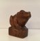 Geschnitzter Frosch aus Holz, 1930er 2