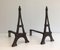Eiffel Tower Cast Iron Andirons, France, 1900s, Set of 2 1