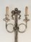 Applique in stile neoclassico in bronzo argentato con nastri e corna da caccia di Maison Bagués, Francia, anni '60, set di 2, Immagine 5