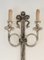 French Neo-Classical Style Silvered Bronze Sconces with Ribbons and Hunting Horns from Maison Bagués, 1960s, Set of 2 5