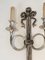 Applique in stile neoclassico in bronzo argentato con nastri e corna da caccia di Maison Bagués, Francia, anni '60, set di 2, Immagine 7