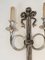 French Neo-Classical Style Silvered Bronze Sconces with Ribbons and Hunting Horns from Maison Bagués, 1960s, Set of 2, Image 7